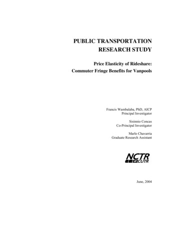 Public Transportation Research Study - Cutr