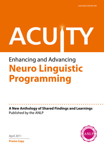 Enhancing And Advancing Neuro Linguistic Programming - ANLP