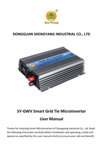 SY-GWV Smart Grid Tie Microinverter User Manual - ENF Solar