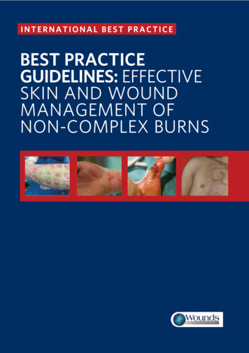 Best Practice Guidelines: Effective Skin And Wound Management Of Non .