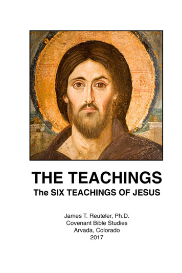6 Teachings Of Jesus - Reuteler 