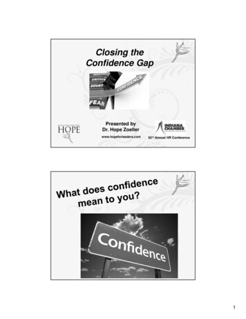 Closing The Confidence Gap - Indiana HR Conf