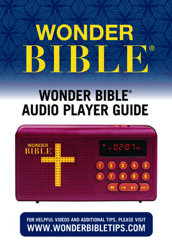 Wonder Bible Audio Player Guide