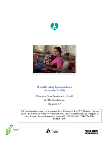 WIC Breastfeeding Coordintor's Resource Toolkit