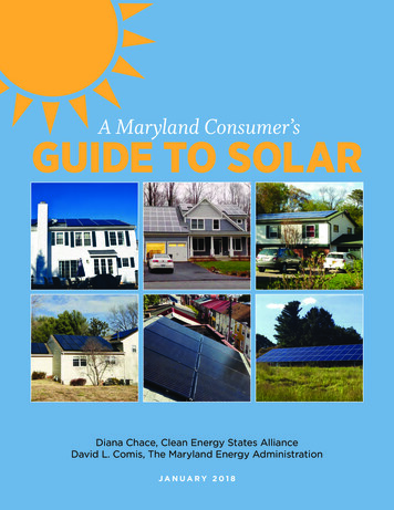 A Maryland Consumer's Guide To Solar