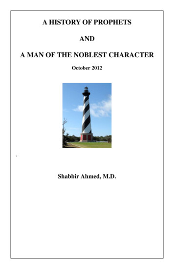A History Of Prophets - Shabbir Ahmed M.d.