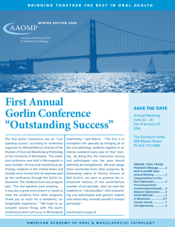 First Annual Gorlin Conference 