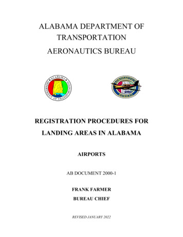 Alabama Department Of Transportation Aeronautics Bureau