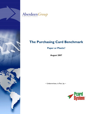 The Purchasing Card Benchmark - ExpenseAnywhere