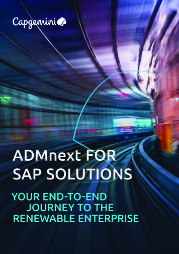 ADMnext FOR SAP SOLUTIONS