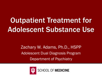 Outpatient Treatment For Adolescent Substance Use - IU