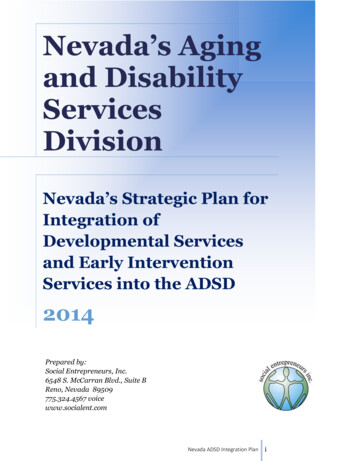 Nevada's Aging - Aging & Disability Services