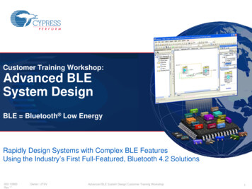 Customer Training Workshop: Advanced BLE System Design - Tinkerer