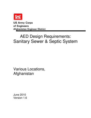 AED Design Requirements: Sanitary Sewer & Septic System