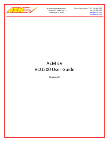 AEM EV VCU200 User Guide