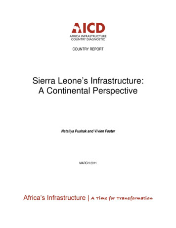 Sierra Leone's Infrastructure: A Continental Perspective