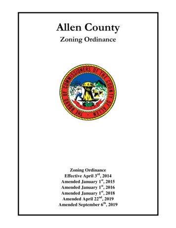 TITLE 2 - GENERAL PLANNING PROVISIONS - Allen County, Indiana