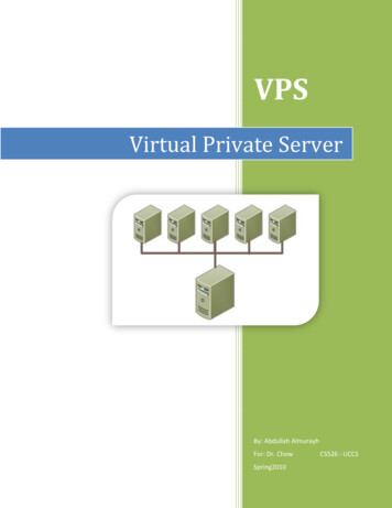 Virtual Private Server - University Of Colorado Colorado Springs