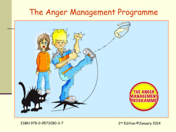 The Anger Management Programme - Brian A Martin