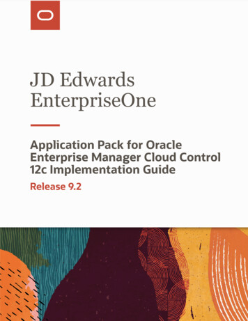 EnterpriseOne JD Edwards - Oracle