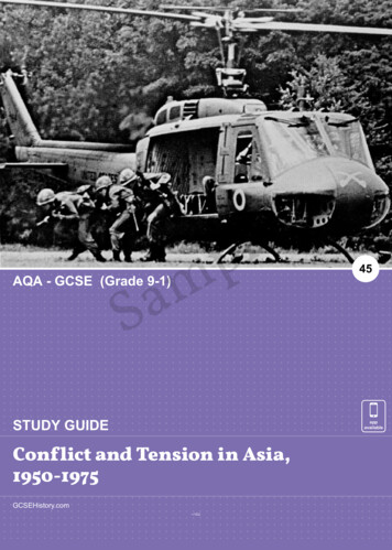 Conflict And Tension In Asia, 1950-1975 - GCSE History