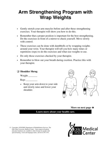 Arm Strengthening Program With Wrap Weights