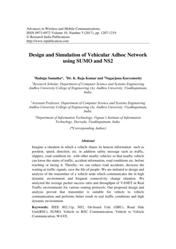 Design And Simulation Of Vehicular Adhoc Network Using SUMO And NS2
