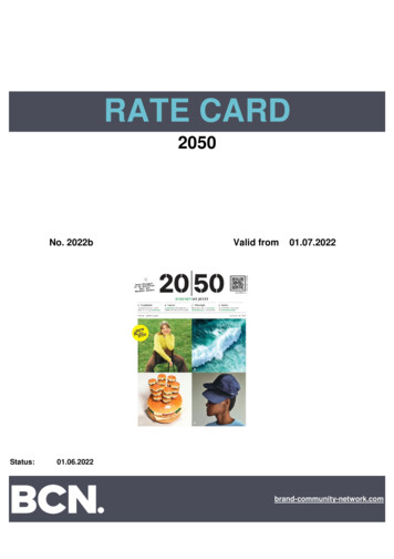 RATE CARD - Brand-community-network 