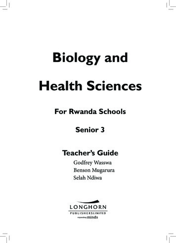 Biology And Health Sciences - Rwanda Education Board