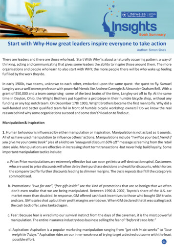Start With Why-How Great Leaders Inspire Everyone To Take Action