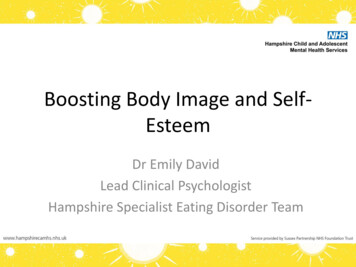 Boosting Body Image And Self-Esteem - CAMHS