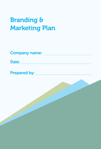 Branding & Marketing Plan - Kazolu