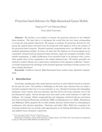 Projection-based Inference For High-dimensional Linear Models