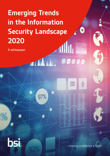 Emerging Trends In The Information Security Landscape 2020