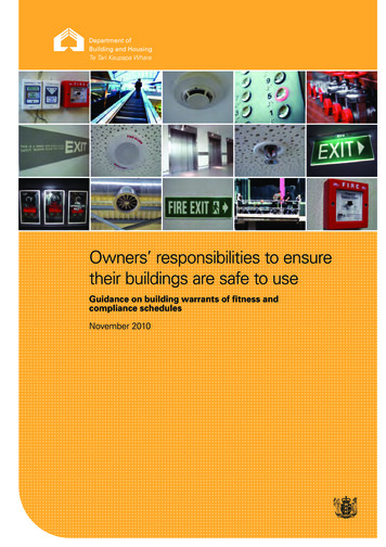 Owners' Responsibilities To Ensure Their Buildings Are Safe To Use .