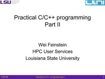 Practical C/C Programming Part II - LSU