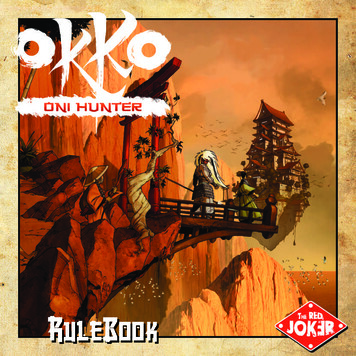 Okko: Oni Hunters Rulebook - 1jour-1jeu