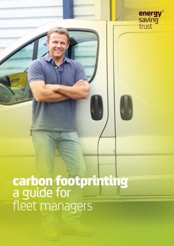 Carbon Footprinting: A Guide For Managers - Energy Saving Trust
