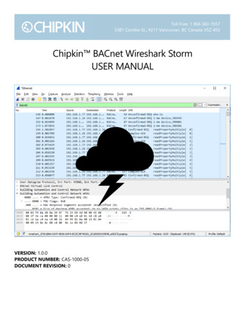 Chipkin BACnet Wireshark Storm USER MANUAL