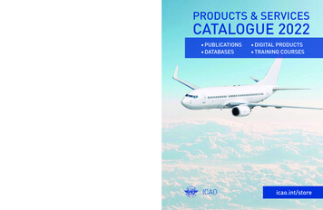 Products & Services Catalogue 2022 - Icao