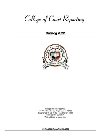 College Of Court Reporting - CCR