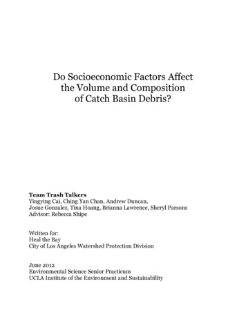 Do Socioeconomic Factors Affect The Volume And Composition Of Catch .