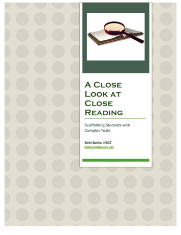 A Close Look At Close Reading - NIEonline