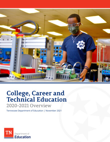 College, Career And Technical Education - Tennessee