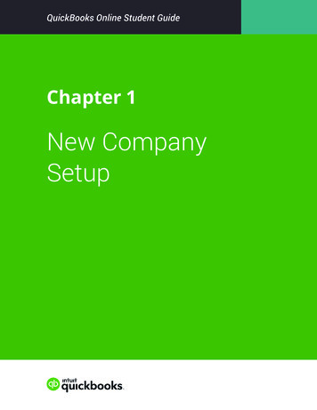 New Company Setup - About Intuit : Company Info