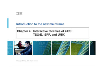 Introduction To The New Mainframe Chapter 4: Interactive Facilities Of .