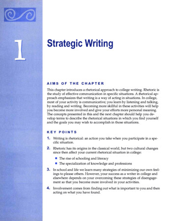 Strategic Writing - WAC Clearinghouse
