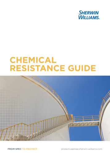 Tank Linings Chemical Resistance Guide - Sherwin-Williams