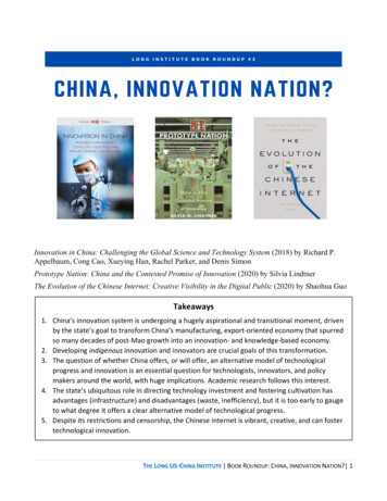 Innovation In China: Challenging The Global Science And Technology .