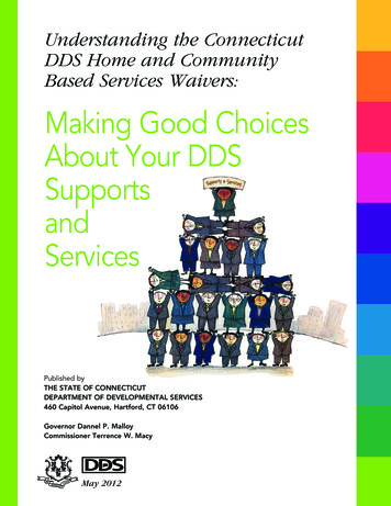 Making Good Choices About Your DDS Supports And Services